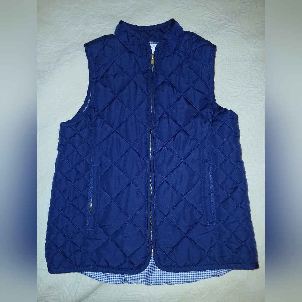 ❄️Crown & Ivy Kids Navy Quilted Vest